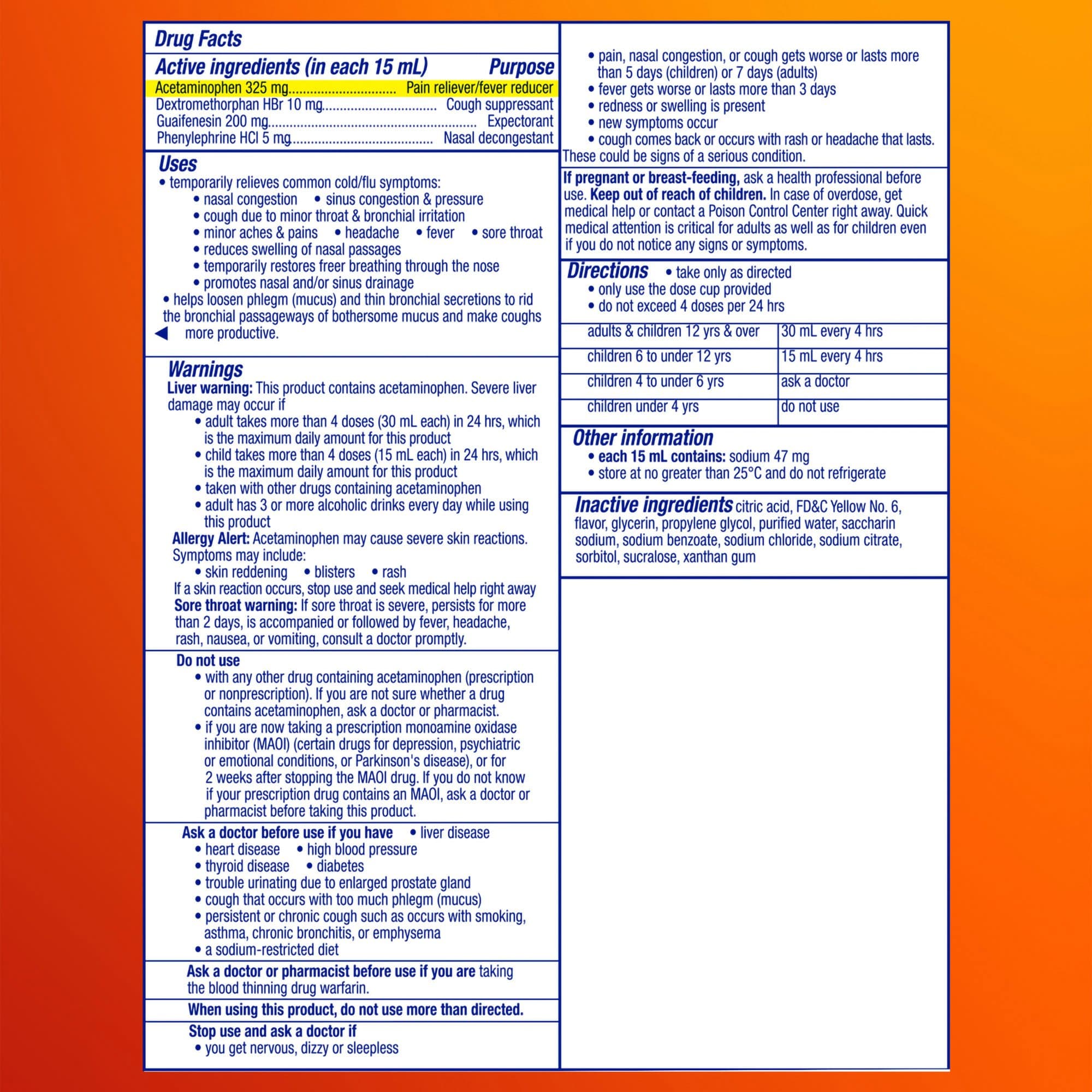 Vicks DayQuil Severe Cold & Flu Relief Liquid, 8 oz - Each - Image 2