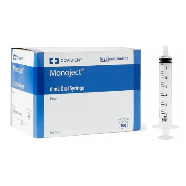Monoject Oral Medication Syringe, 6 ml - Case of 500 - Image 1