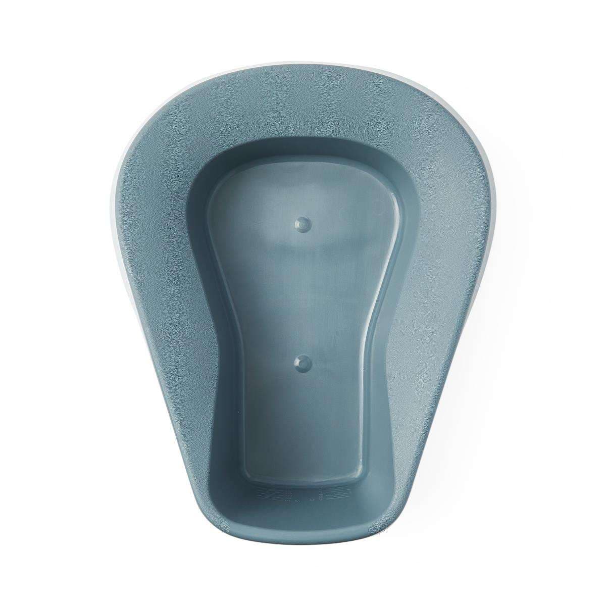 Medline Saddle Shaped Pontoon Stackable Bedpan, Graphite - Each - Image 1