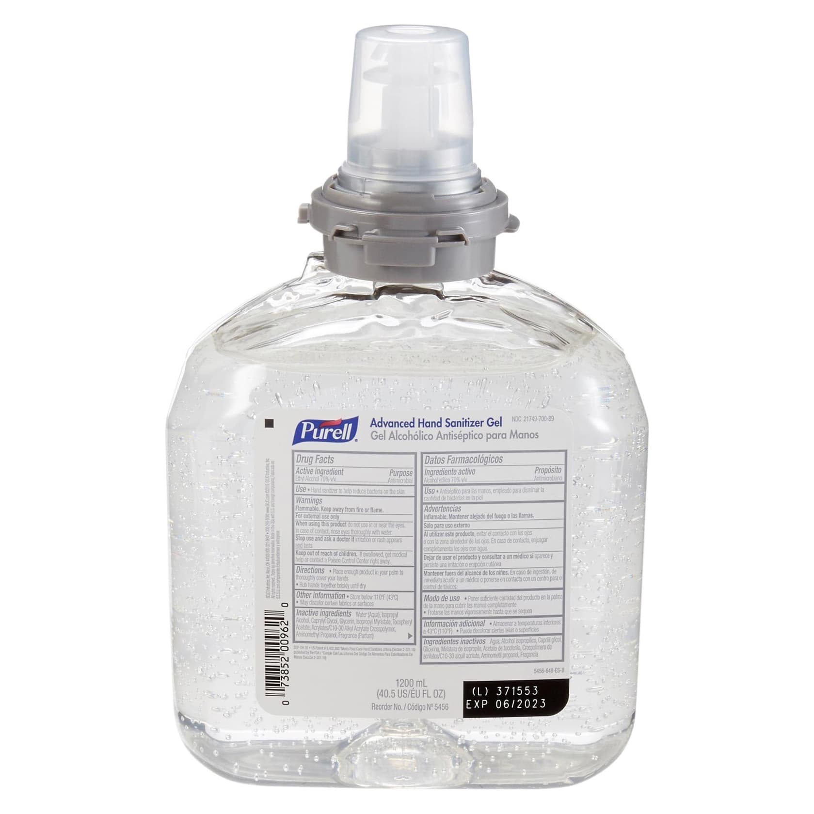Purell Advanced Hand Sanitizer Gel Refill for TFX Dispenser - Image 1