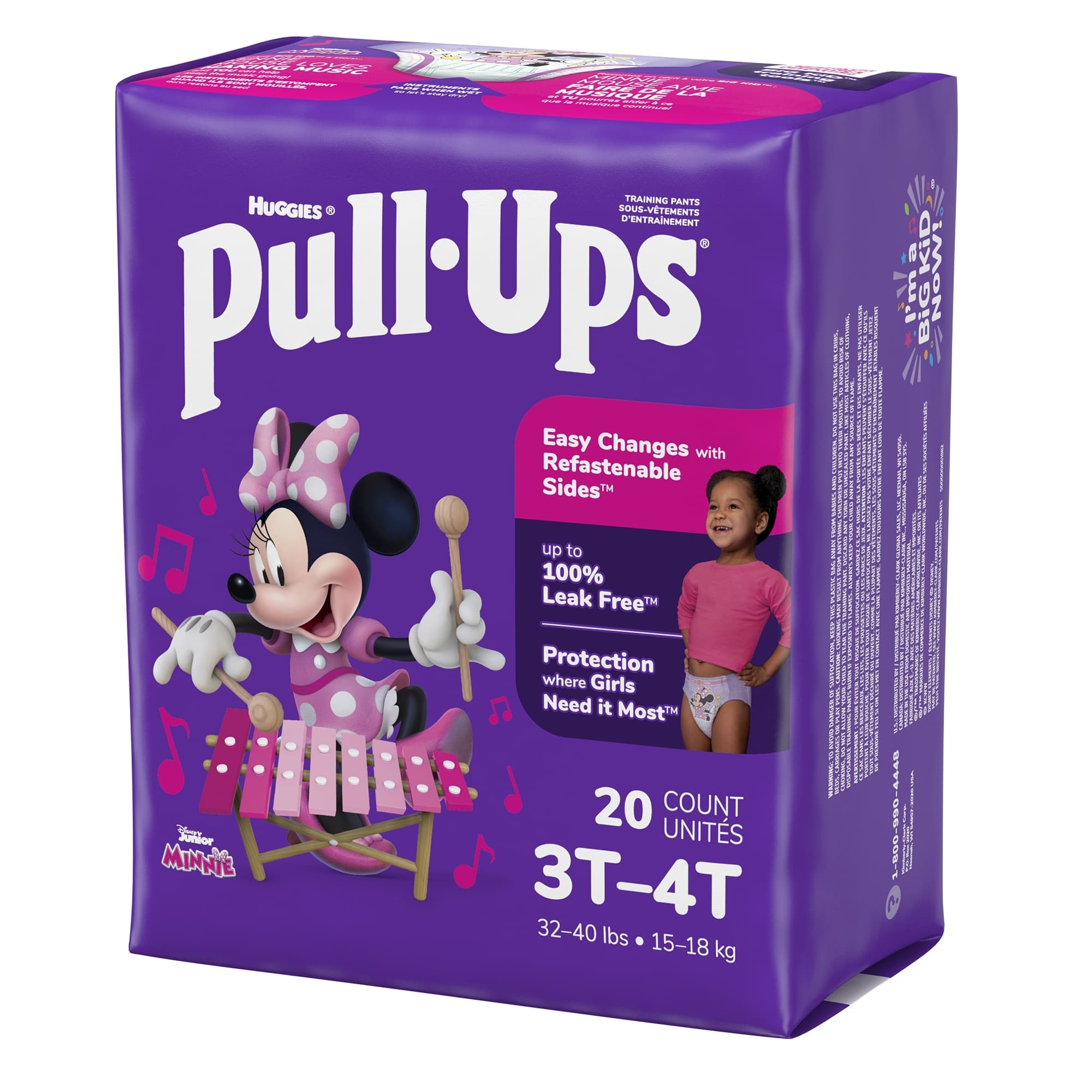 Pull-Ups Potty Training Pants For Girls, 3T-4T - Package of 20 - Image 2