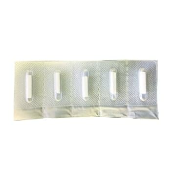 DeRoyal Surgical Ear Wick White Pack Cylindrical Sterile - Package of 5 - Image 1