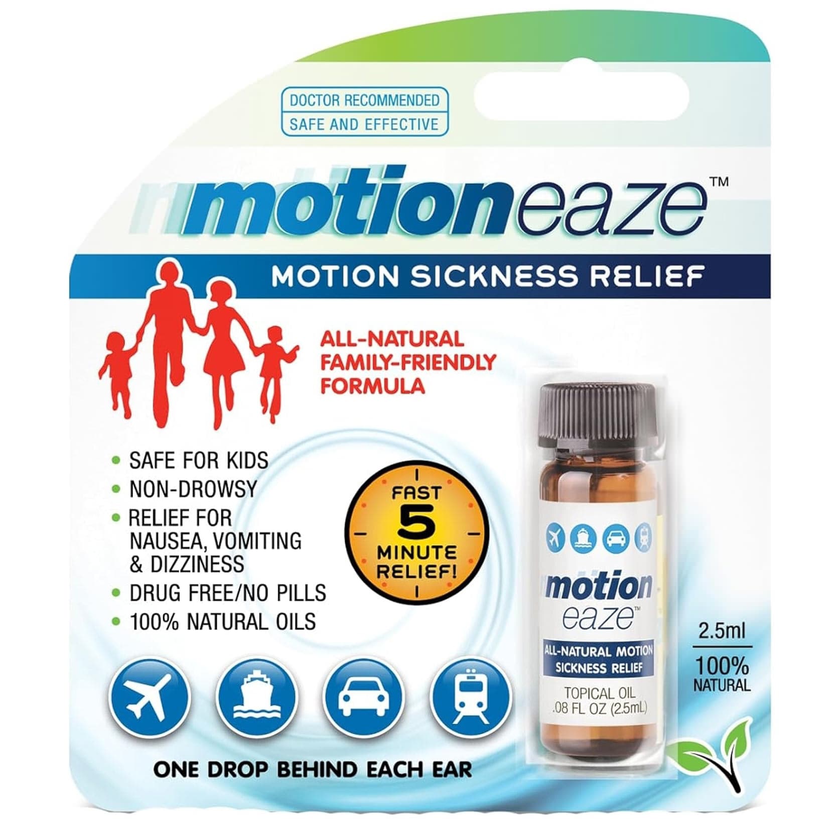MotionEaze Motion Sickness Relief Drops, 2.5 ml