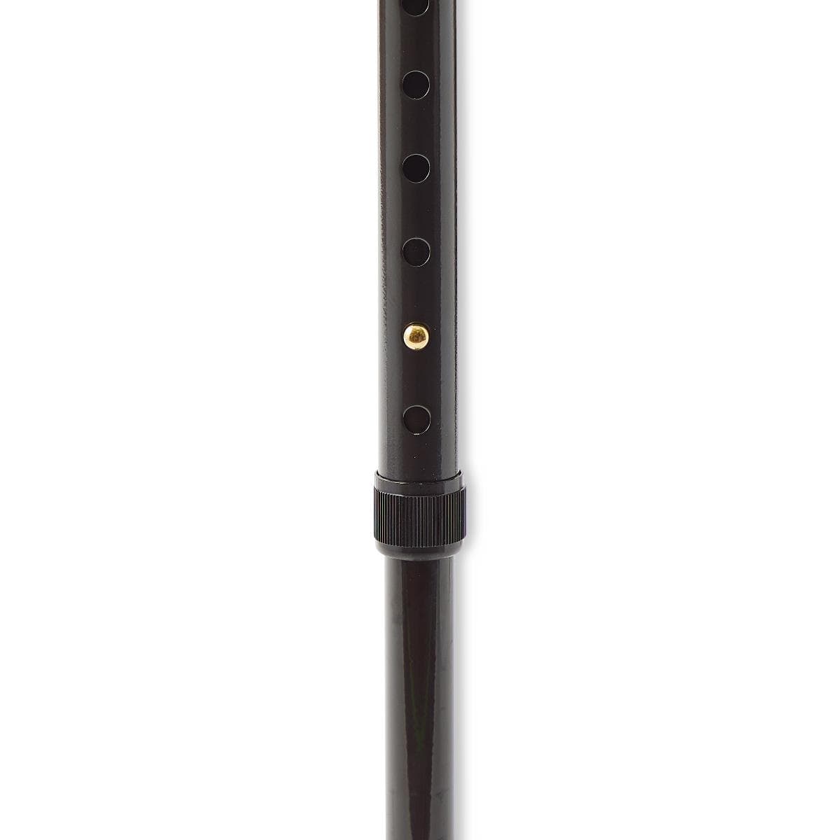 Medline Steel Bariatric Quad Cane with Large Base, Black - Image 2