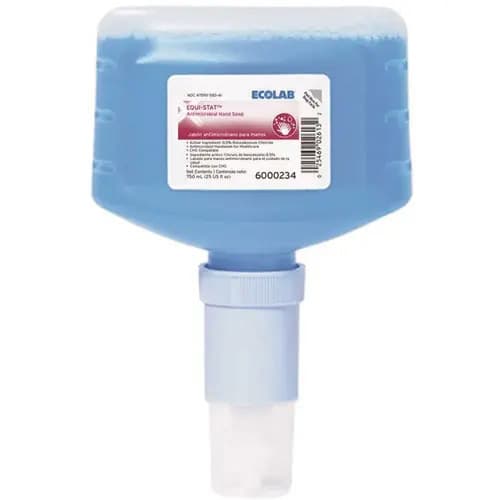 Equi-Stat Antimicrobial Liquid Soap Dispenser Refill Bottle, 750 mL - Case of 6