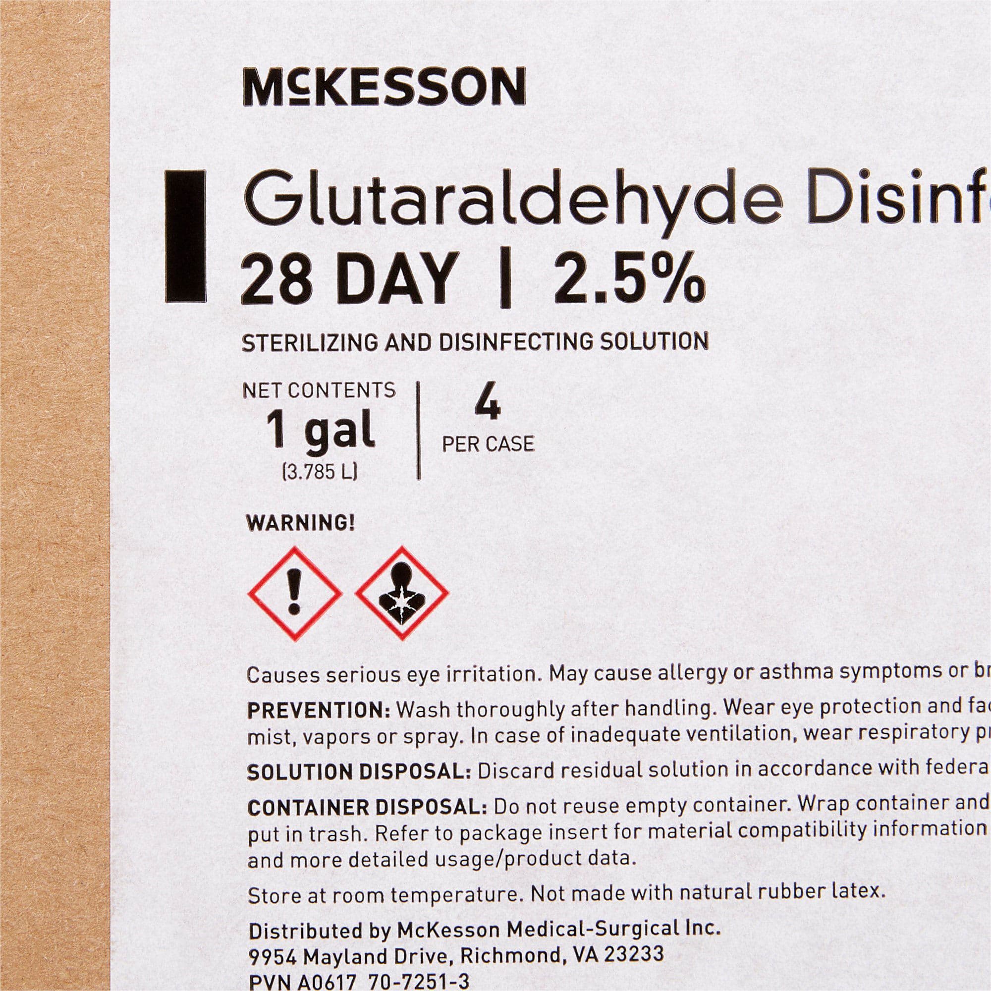 McKesson 28-Day 2.5% Glutaraldehyde Sterilizing and Disinfecting Solution - Image 4