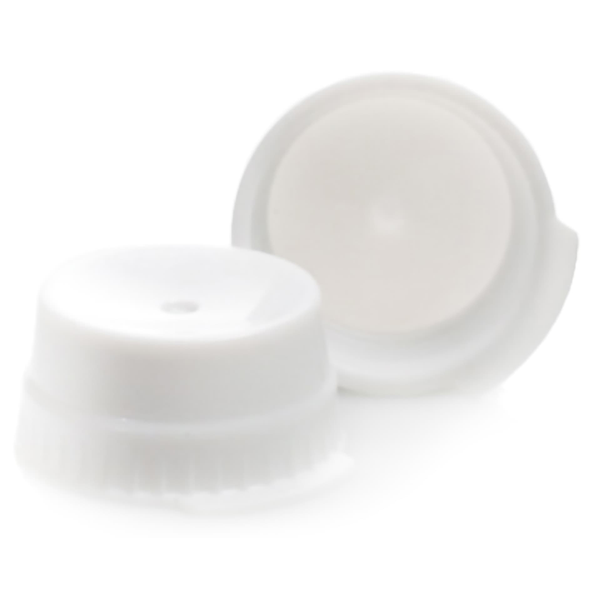 McKesson NonSterile Tube Closure For Use with 16 mm Blood Drawing Tubes, Snap Cap, White - Bag of 1000 - Image 1