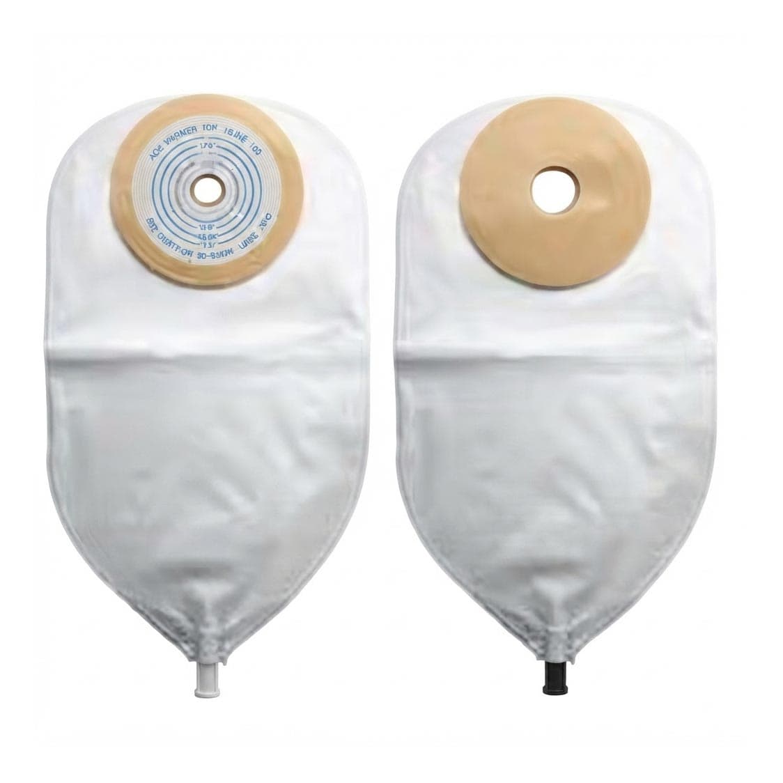 Nu hope Adult standard precut urinary Pouch, 1-3/8 Inch, Flutter Valve - Box of 10 - Image 1