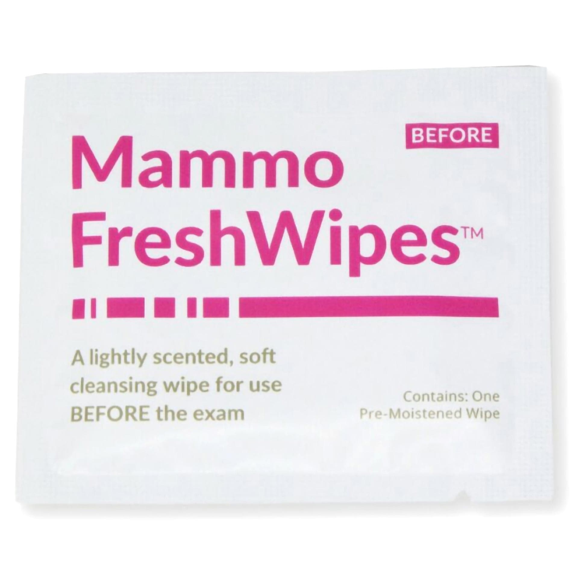 FreshWipes Mammography Patient Wipes - Box of 50 - Image 1