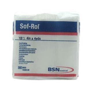 Sof-Rol Undercast Cast Padding, 4" x 4 Yards, Sterile - Case of 20 - Image 1