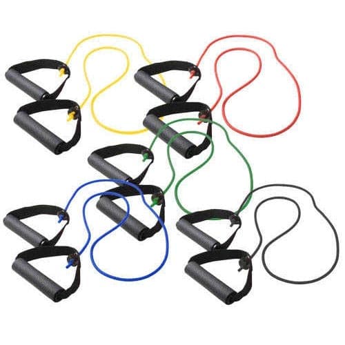 CanDo Tubing with Handles Exerciser Set, 36 Inch - Set of 5 - Image 1
