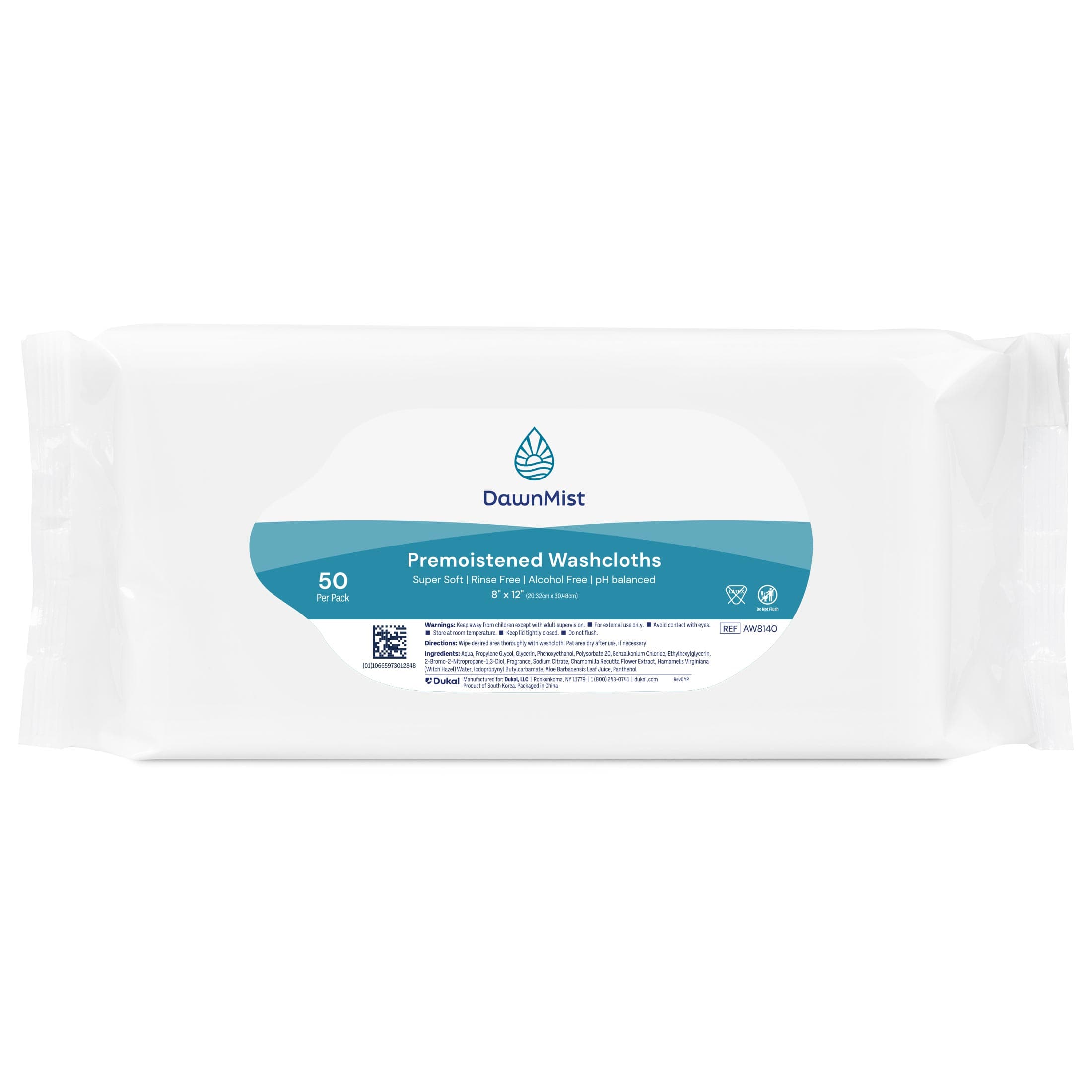 DawnMist Incontinence Pre-Moistened Washcloths - Image 1