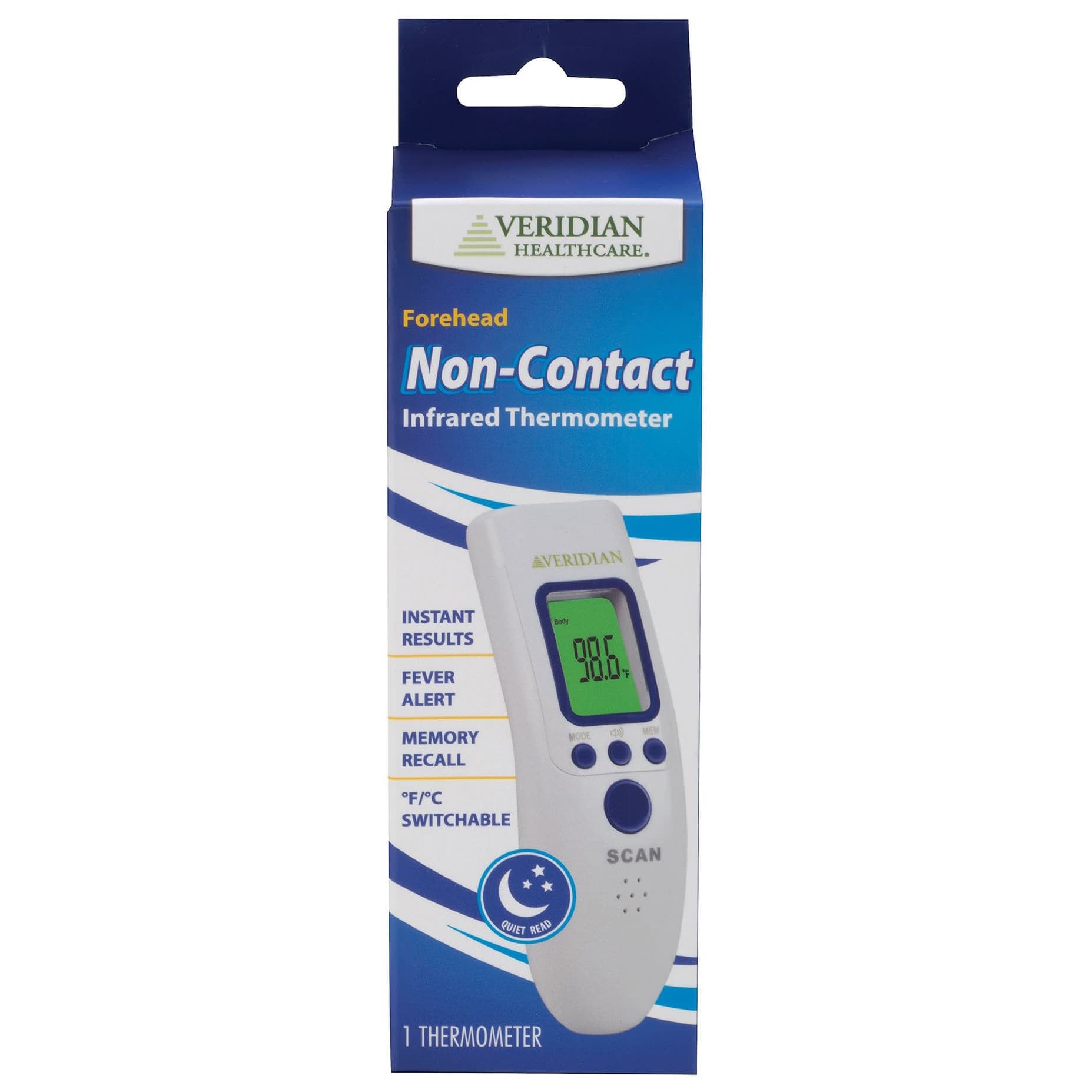Veridian Infrared Non-Contact Skin Thermometer Forehead Probe - Image 3