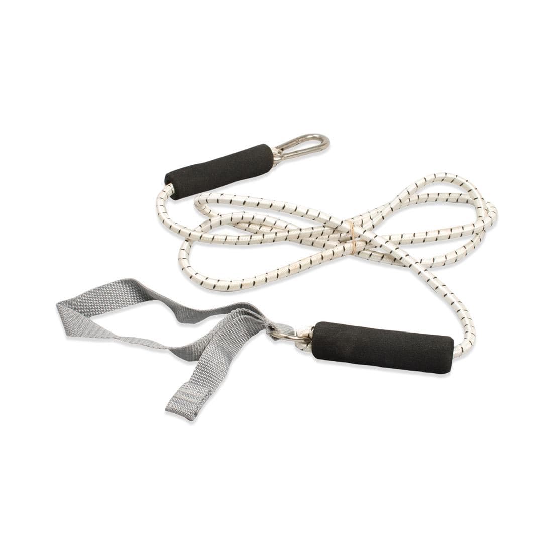 CanDo Exercise Bungee Cord With Attachments, 4 Feet, Silver, 2X-heavy - Image 1