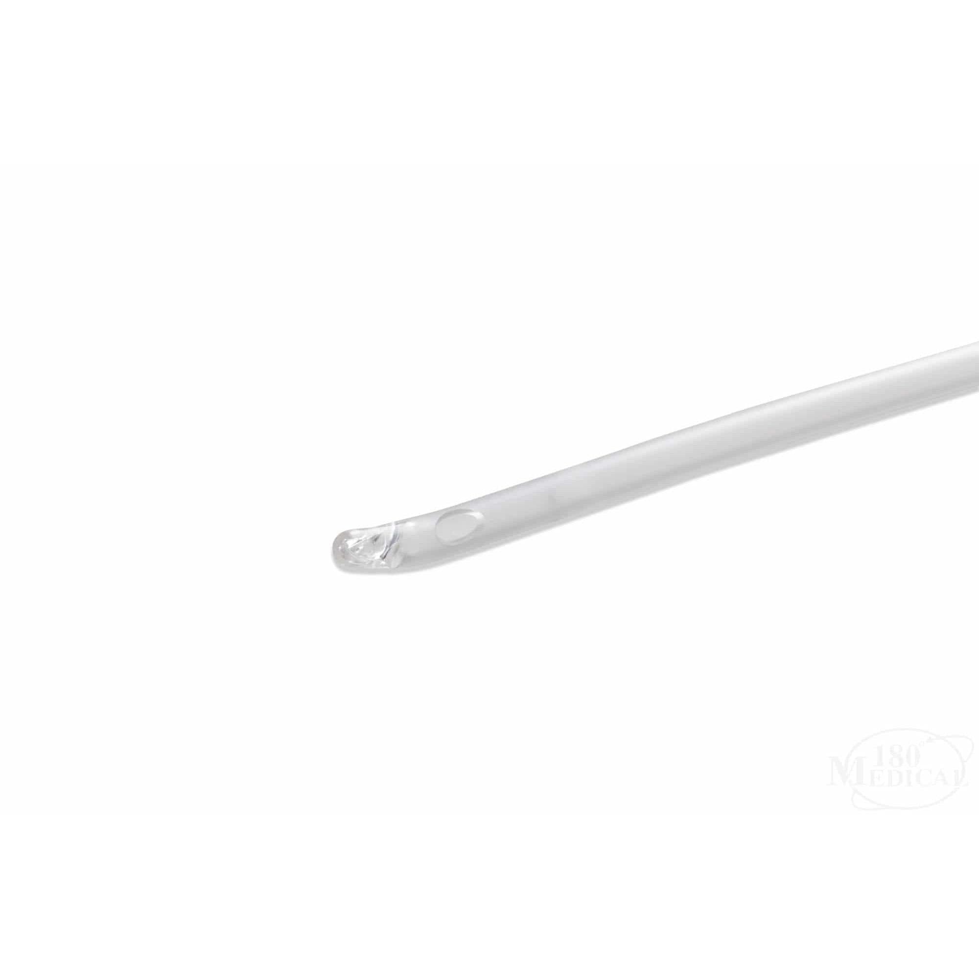 GentleCath Uncoated PVC Intermittent Catheter with coude tip for Male, 10 Fr, 16" - Box of 100 - Image 1
