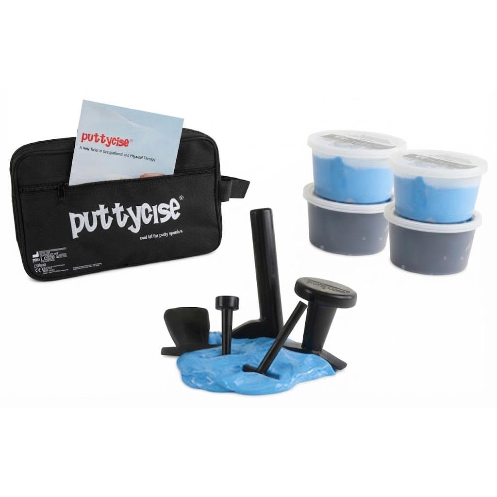 Puttycise Theraputty Tool Set, Difficult, Blue And Black - Image 1