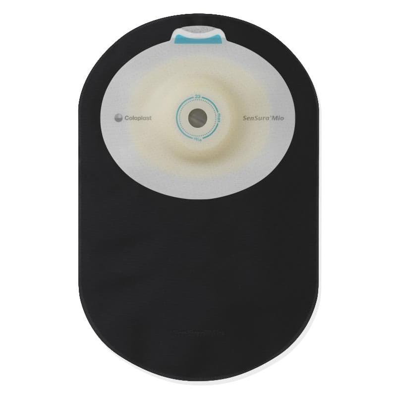 SenSura Mio Maxi Convex Light 1-piece closed pouch, Pre-cut, 1-3/8 to 1-11/16 Inch - Box of 10 - Image 1