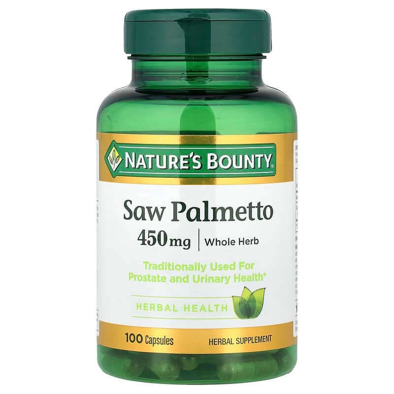 Nature's Bounty Saw Palmetto, 450 mg - Bottle of 100 - Image 1