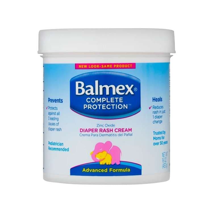 Balmex Complete Protection Zinc Oxide Diaper Rash Cream, 16 Oz, Jar - Each - Image 1