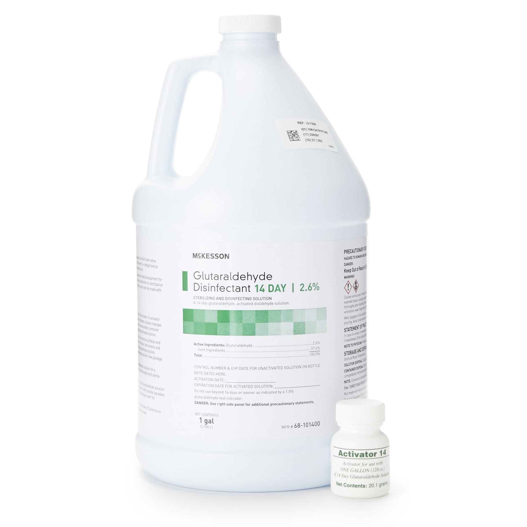 McKesson 2.6% 14-Day Glutaraldehyde Disinfectant Solution - Case of 4 - Image 1