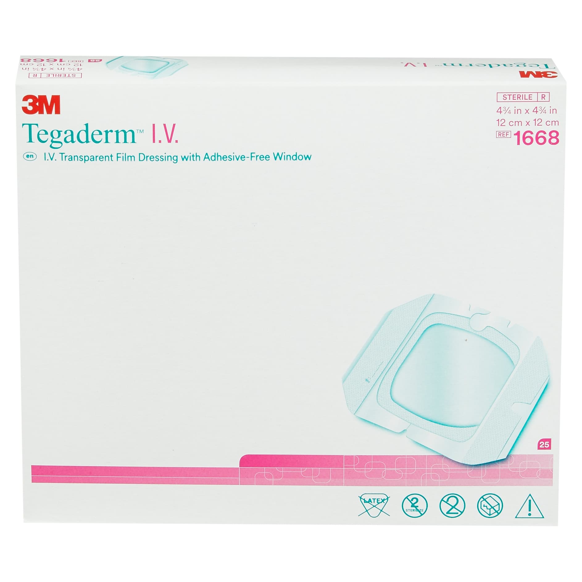 3M Tegaderm I.V. Transparent Film Dressing with Adhesive-Free Window - Image 2