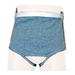 Options Men's Backless with Built-in Ostomy Barrier Support, Gray - Image 4