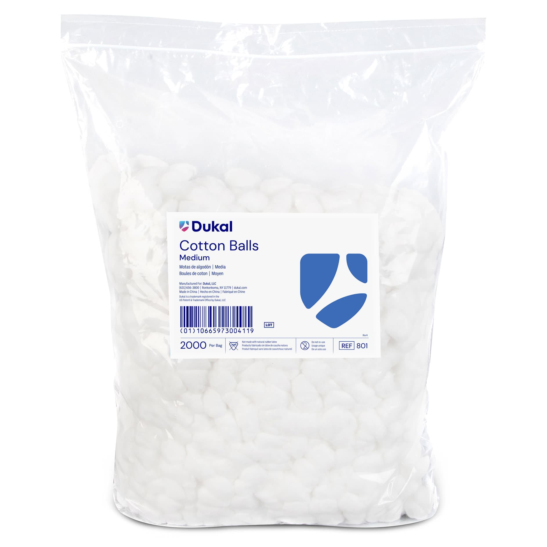 Dukal Cotton Balls, Medium, Non-Sterile - Image 2