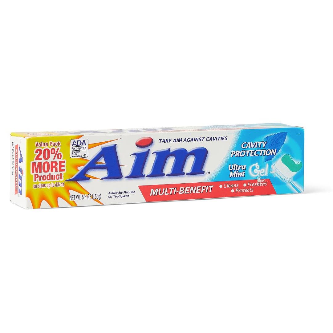 AIM Cavity Protection Toothpaste, Ultra Mint, 5.5 oz - Image 2