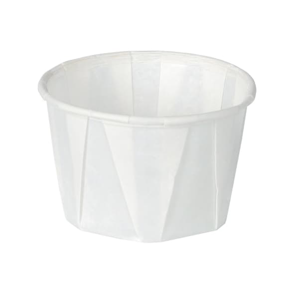 Apothecary Products Paper Souffle Cup, 1 oz, White - Each - Image 1