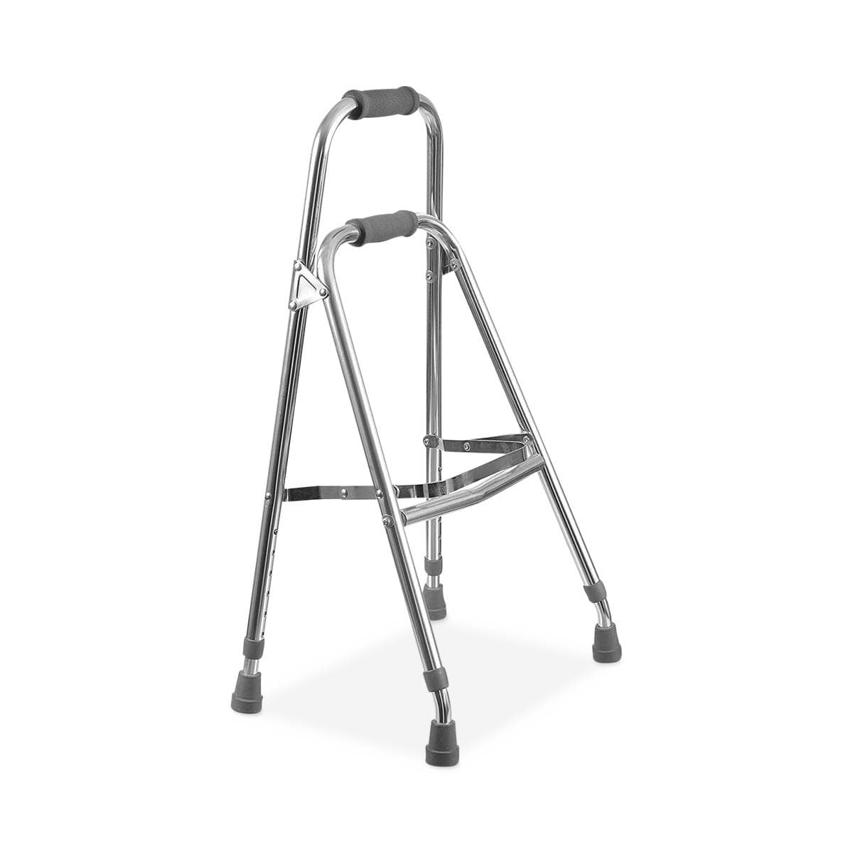 Healthsmart Folding Lightweight Hemi Side Style Walker, Adjustable Height, 250 lb
