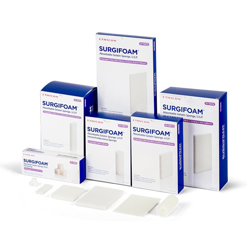 Ethicon Surgifoam Absorbable Gelatin Sponge - Image 1