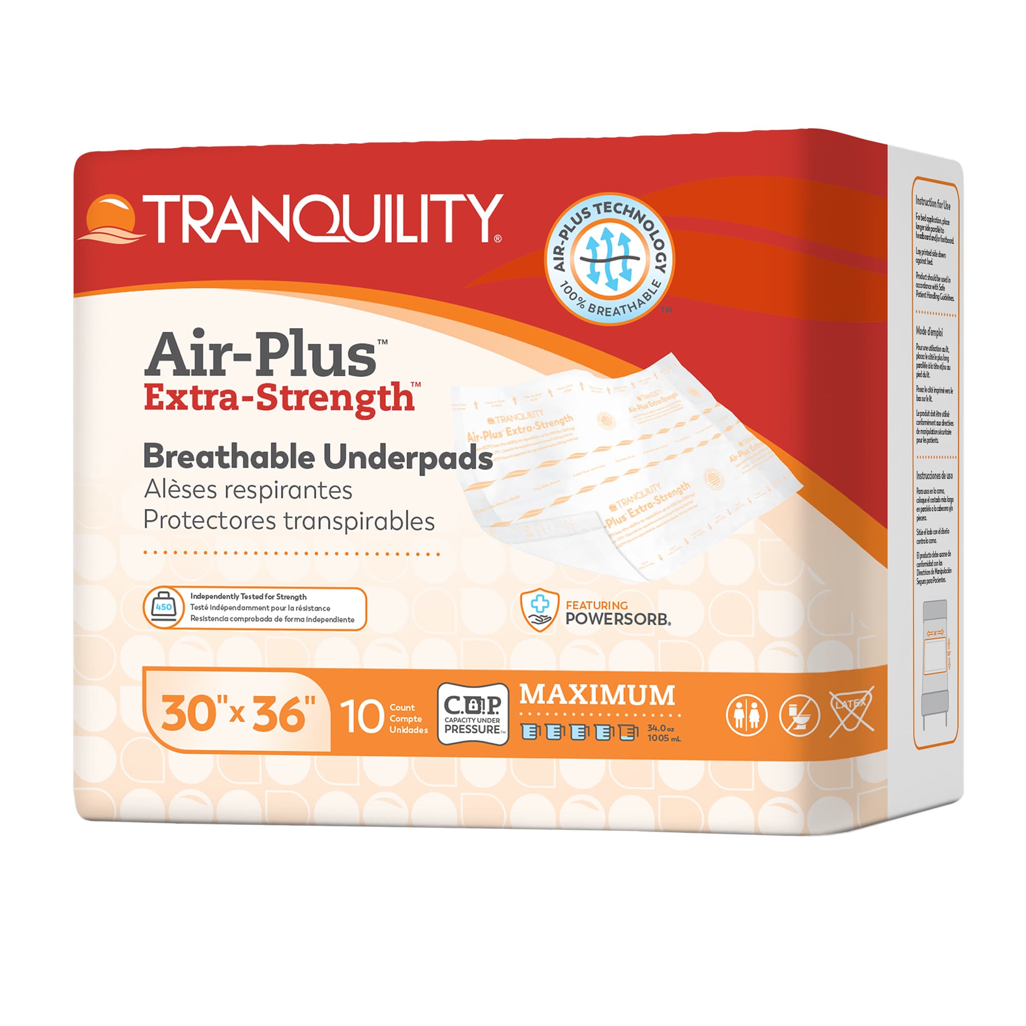 Tranquility AIR-Plus Extra-Strength Breathable Underpads - Image 1