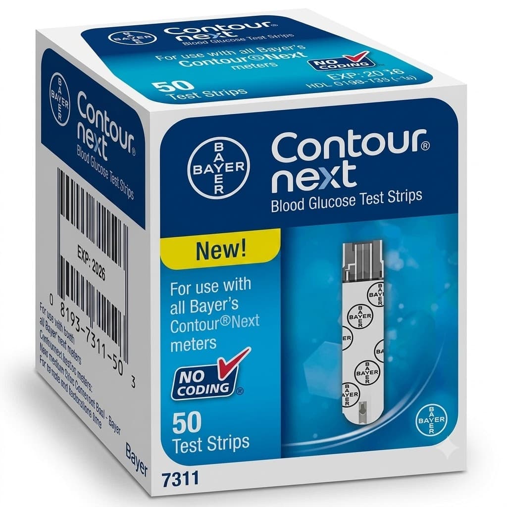 Bayer Contour Next Blood Glucose Test Strip - Box of 50