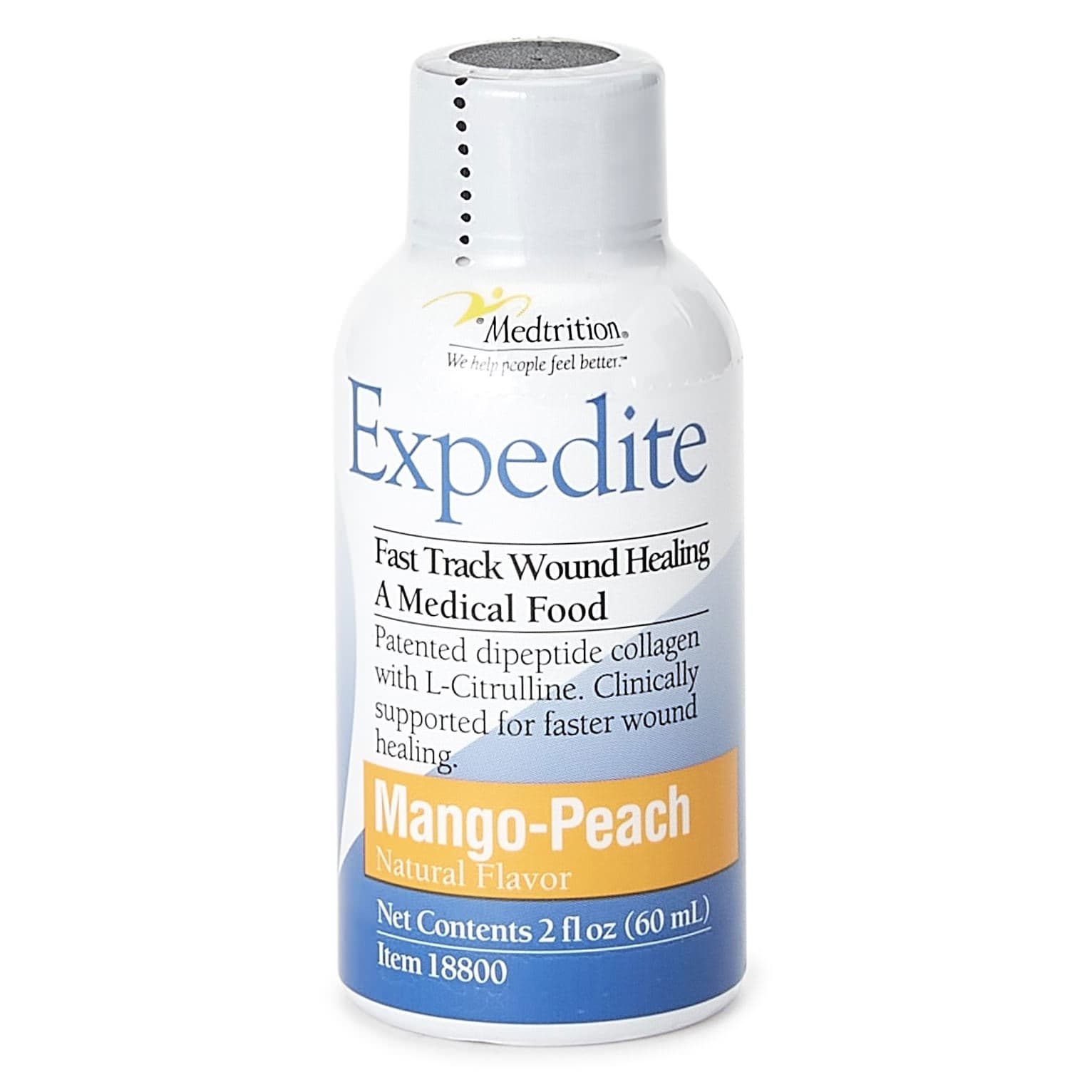 Expedite Oral Supplement, Peach Mango Flavor, 2 oz - Each - Image 1