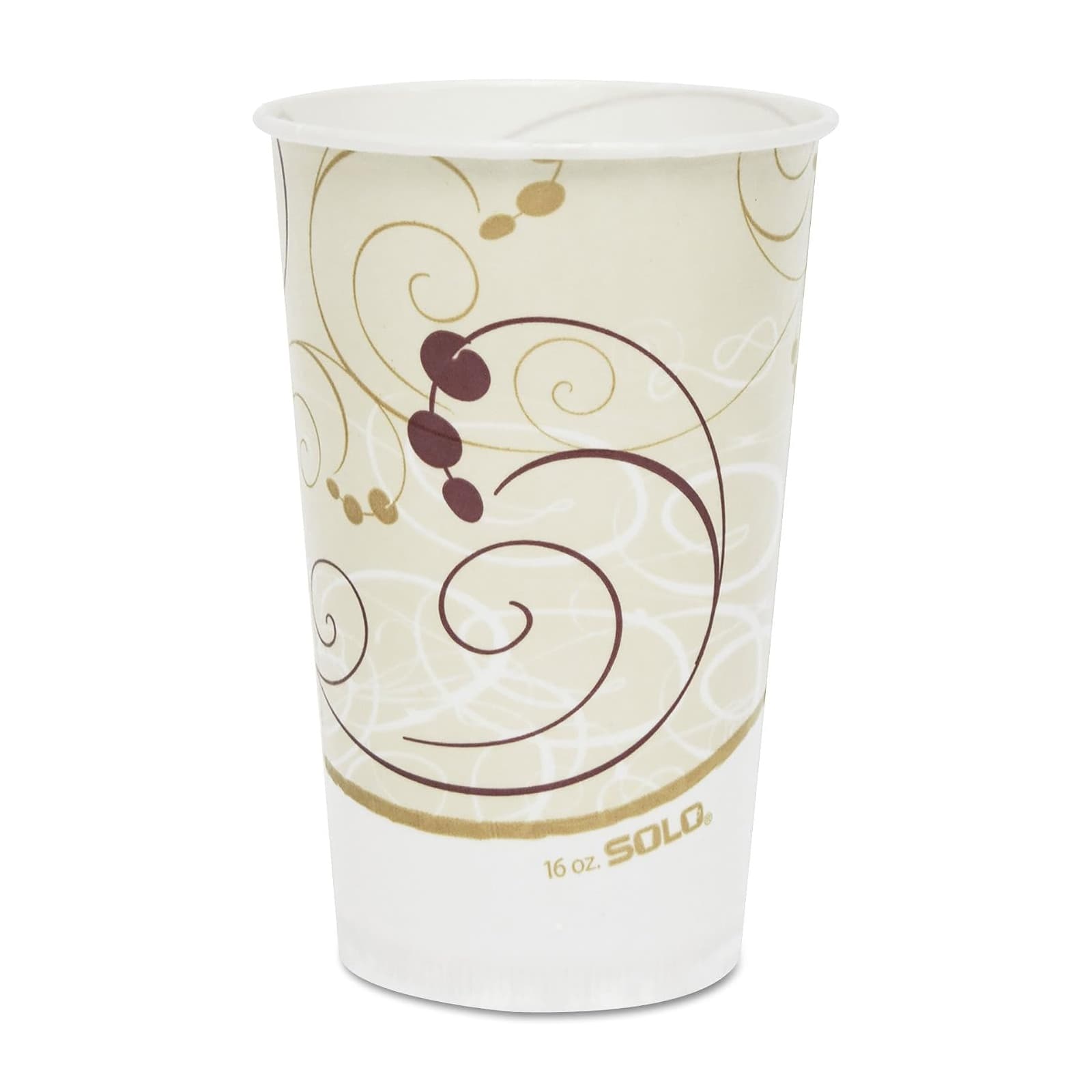 Solo Drinking Cup Symphony Print Without Graduations Without Handle Cold, 16 oz. - Sleeve of 50 - Image 1