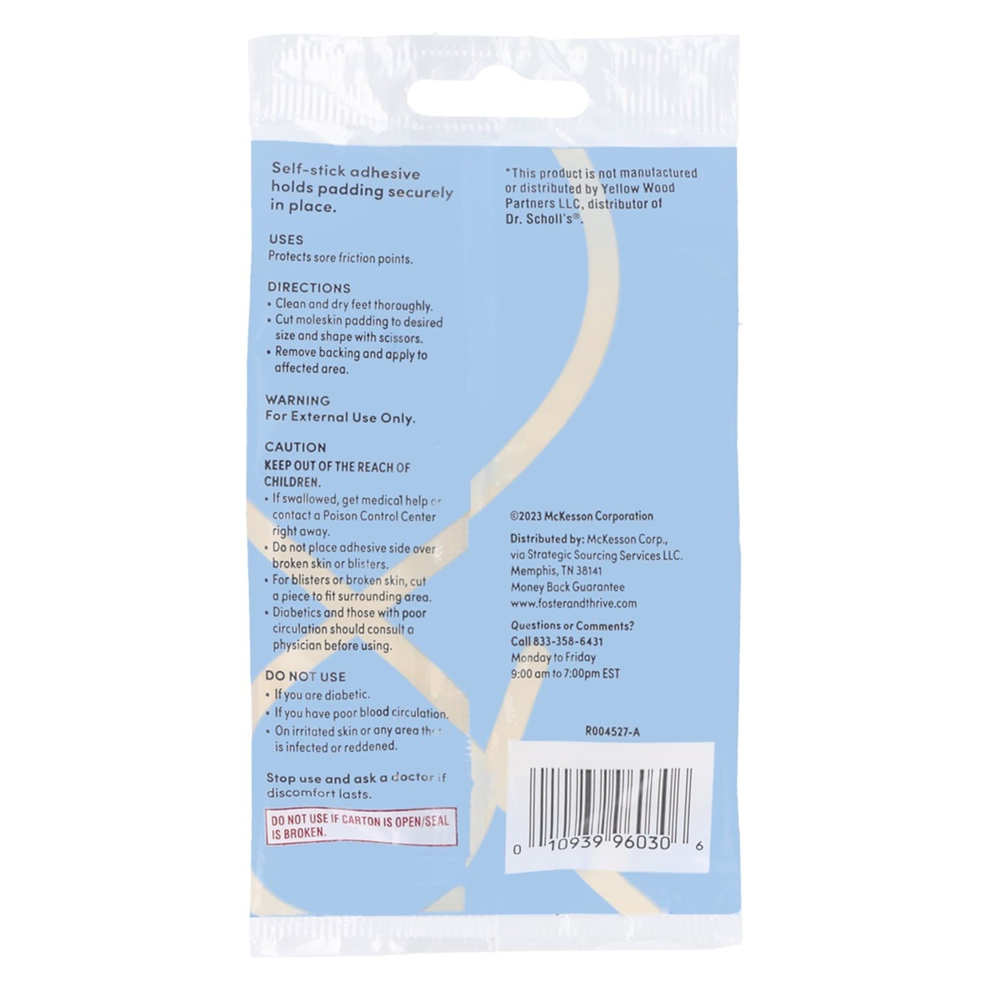 Foster & Thrive Protective Pad Adhesive One Size Fits Most Backing Foot - Package of 3 - Image 2