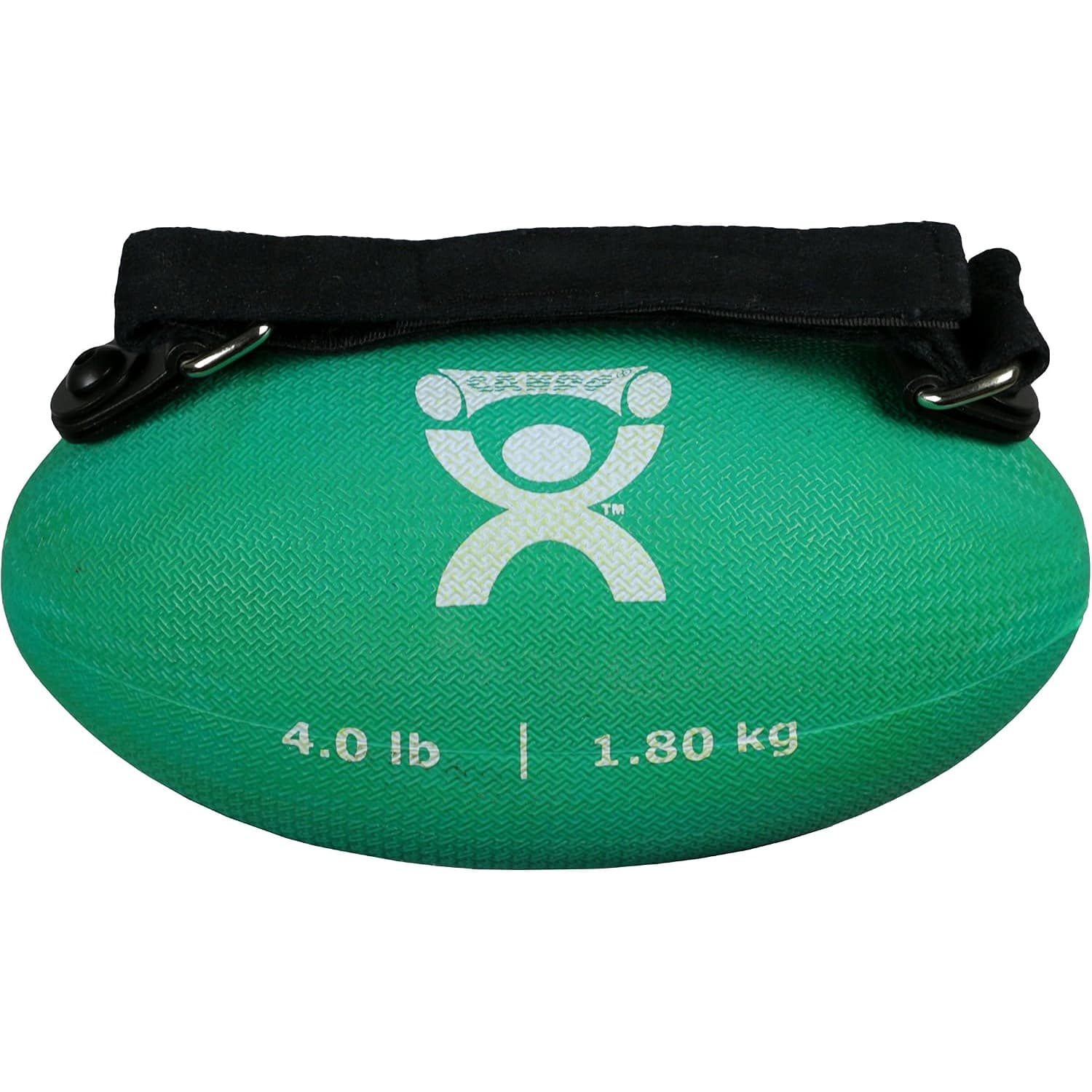 CanDo Handy Grip weight ball, Green, 4 lbs - Image 1