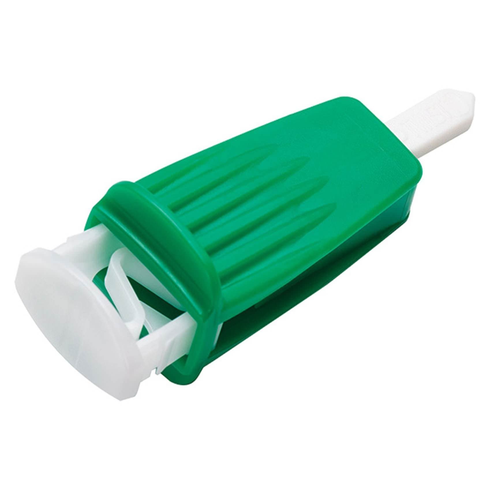 Assure Safety Lancet with Push Button Activation, Green, 21 Gauge - Case of 4800 - Image 1