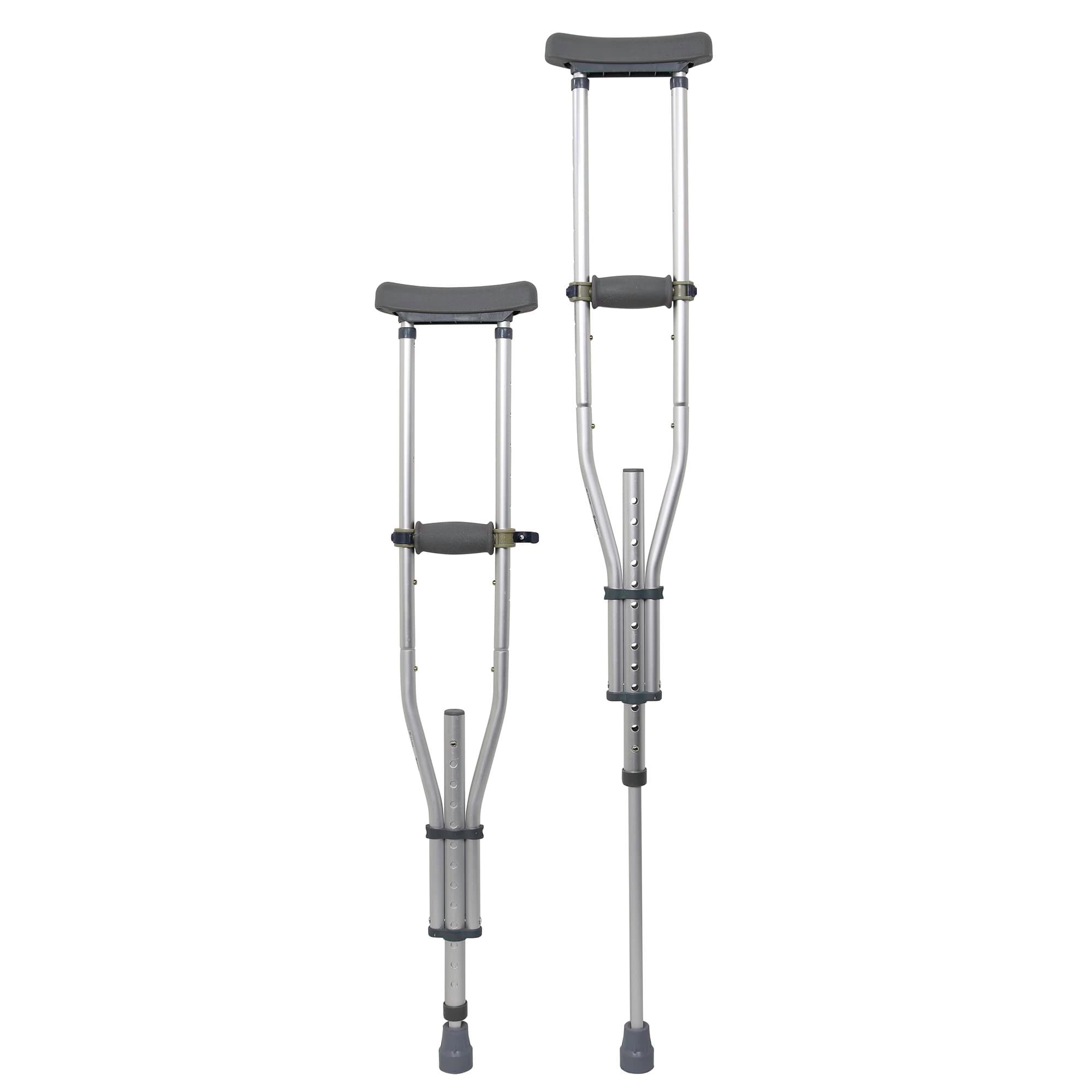 McKesson Universal Quick-Adjust Aluminum Underarm Crutches