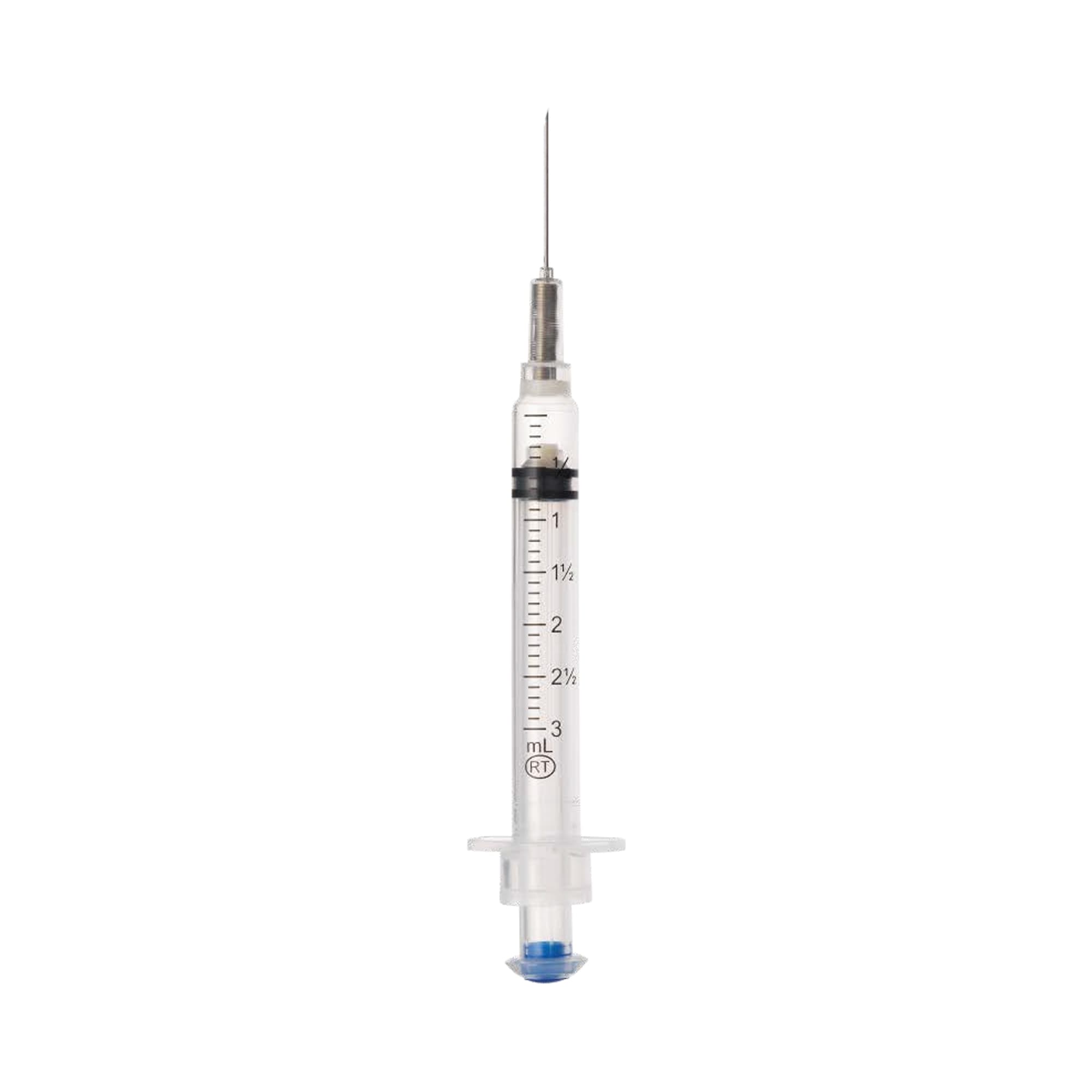 Retractable Vanishpoint Safety Syringe with Hypodermic Needle, 3ml, 23G x 1-1/2" - Case of 800 - Image 1