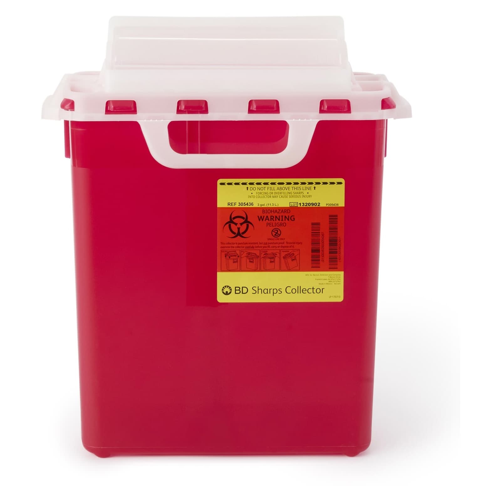 BD Counterbalanced Door Patient Room Collector, 3 Gallon