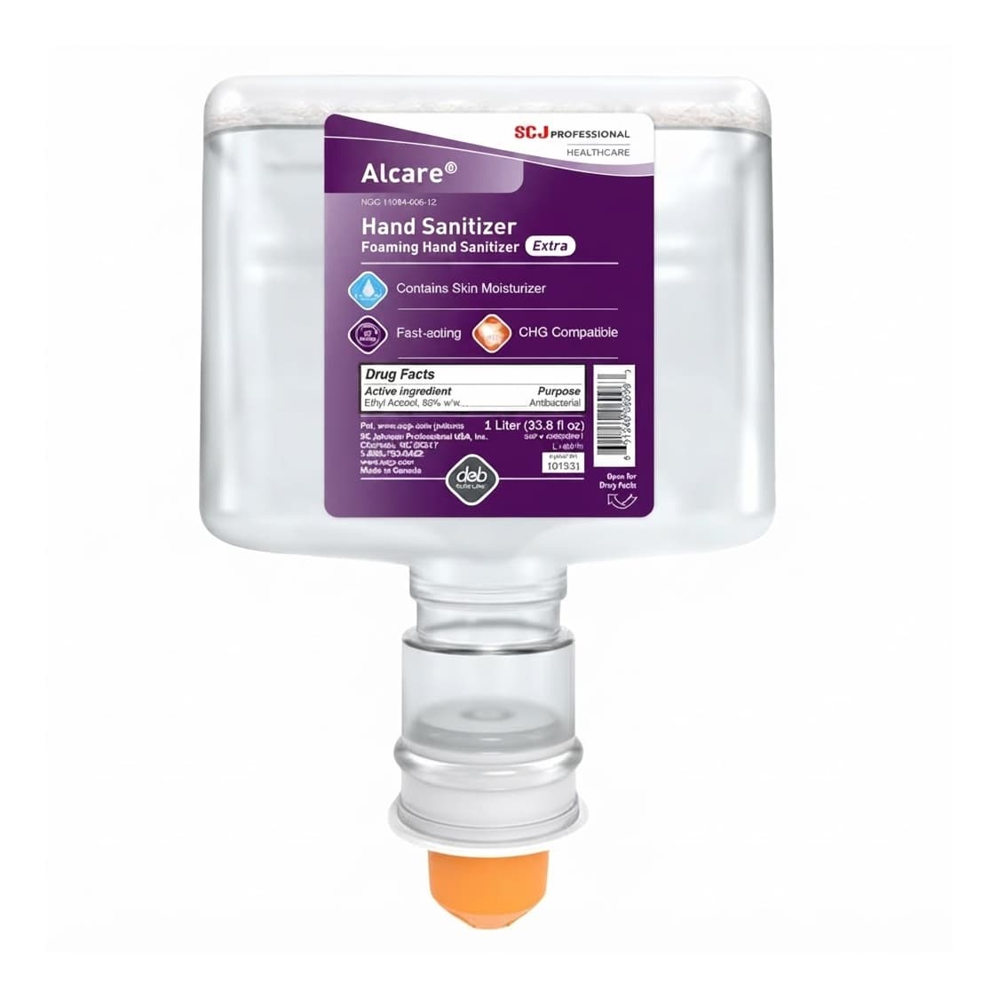 Alcare Extra Hand Sanitizer, 1,000 ml - Case of 3 - Image 1