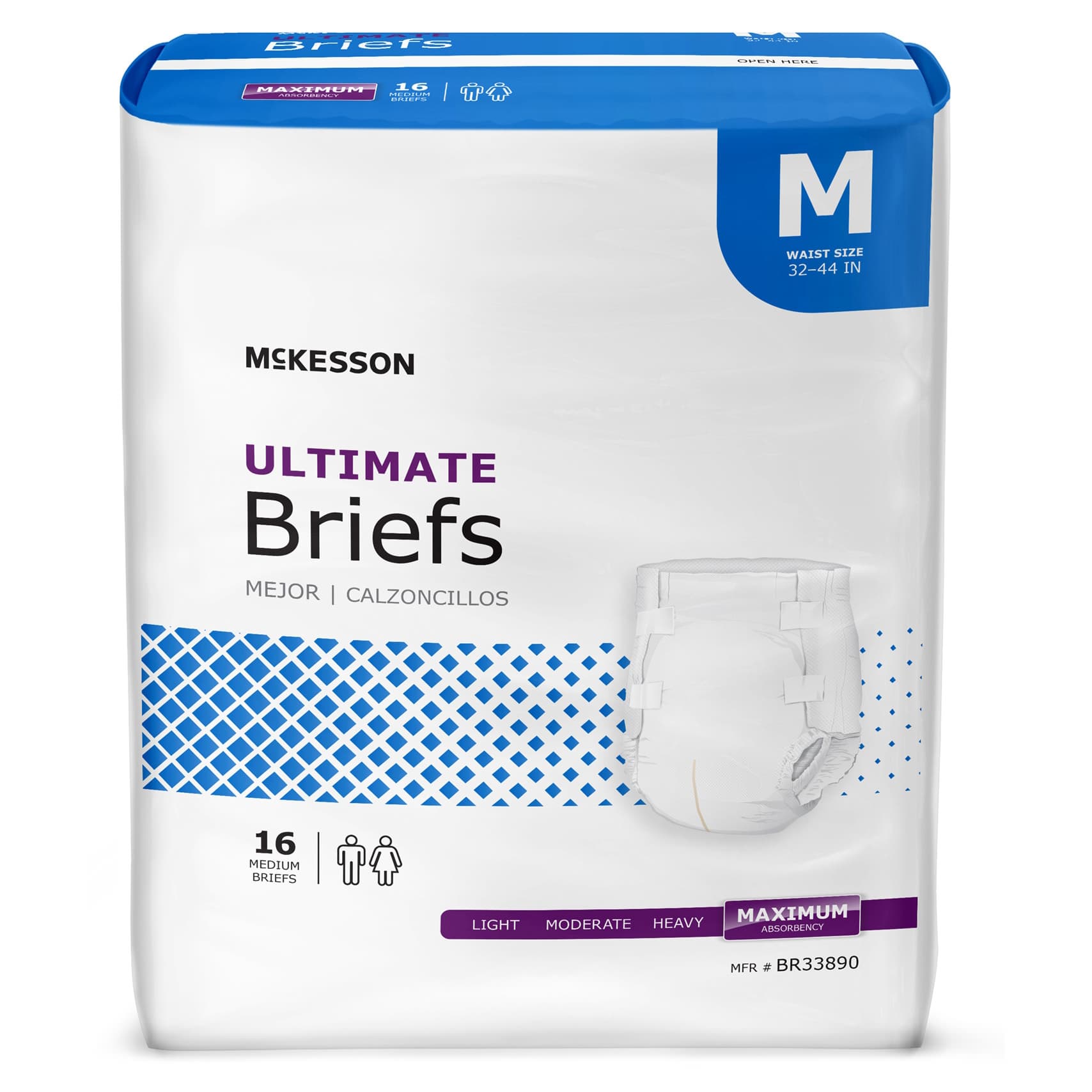 McKesson Ultimate Briefs, Medium - Case of 96 - Image 1