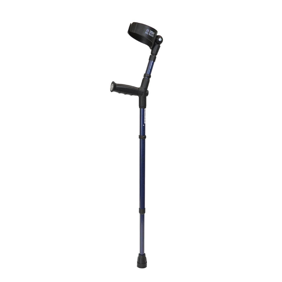 Walk Easy Adult forearm crutches, adjustable 4" full cuff (Pair) - Midnight blue - Image 1