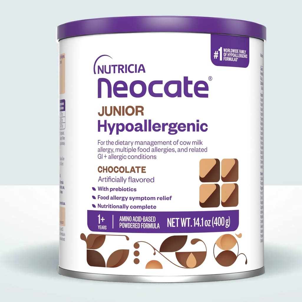 Neocate Junior Nutritionally Complete Hypoallergenic Formula, Chocolate, 14.1 oz - Case of 4 - Image 1