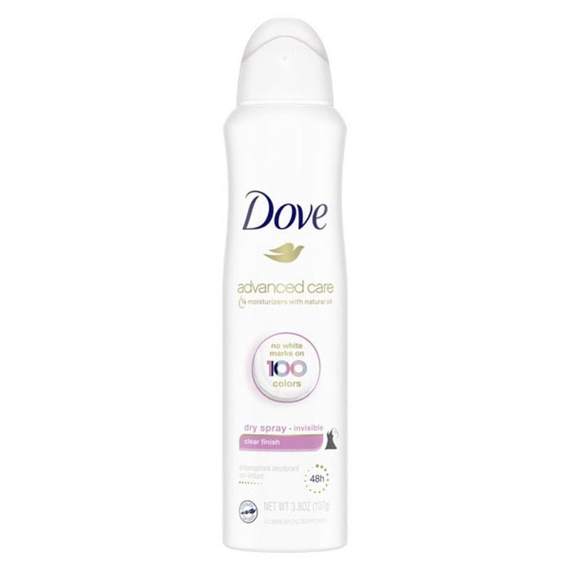 Dove Advanced Care Dry Spray and Invisible, Clear Finish Scent, 3.8 oz - Each - Image 1