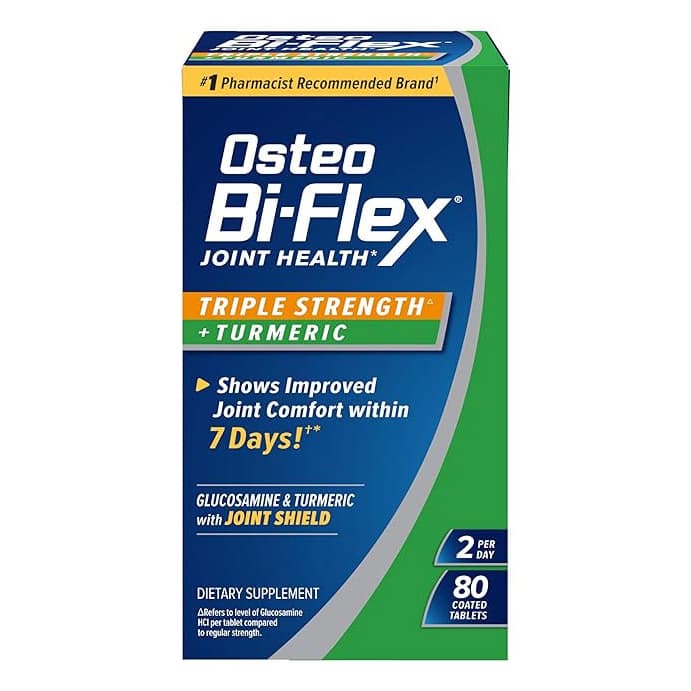 Osteo Bi-Flex Triple Strength + Turmeric Tablets - Pack of 80