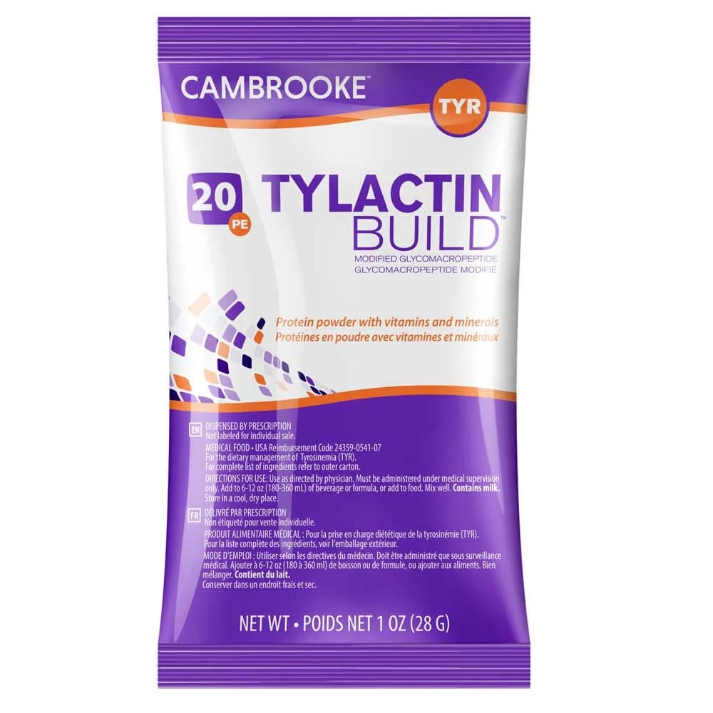 Tylactin Build 20 GMP-Based TYR Powdered Formula, Neutral, 1 oz - Carton of 30 - Image 1