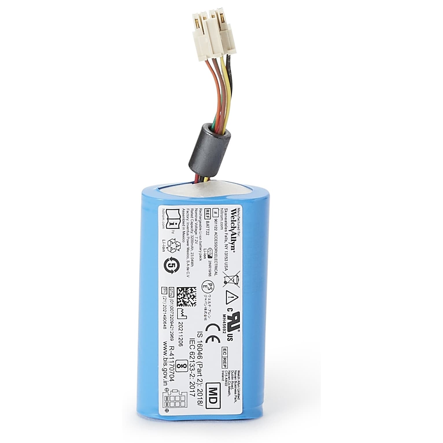 Welch Allyn Connex Spot Monitor Lithium 7.2V Battery Pack - Image 1