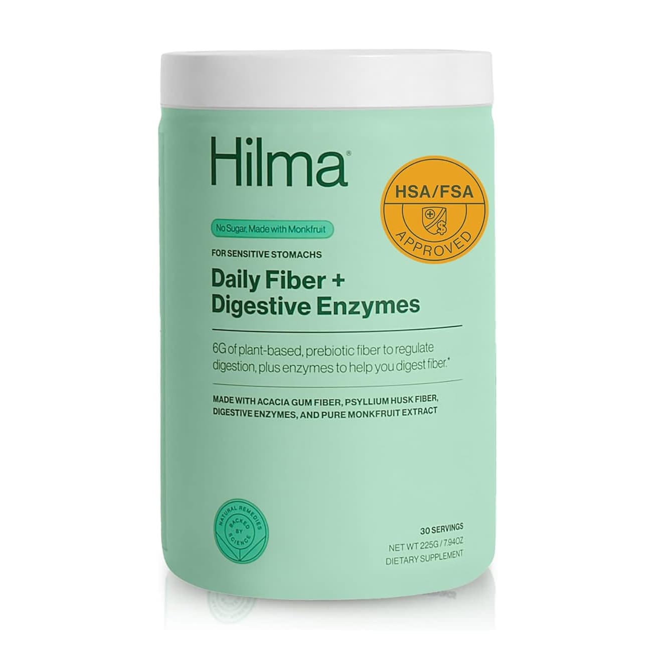 Hilma's Daily Fiber + Digestive Enzymes, 6 g - Each